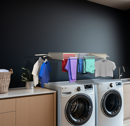 MODERN-X Hidden Laundry Drying Rack with Fold-out Arms 35"/ 90cm